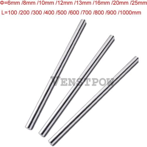 2pcs 6mm 6x200 linear shaft 3d printer 6mm x 200mm Cylinder Liner Rail Linear Shaft axis cnc parts