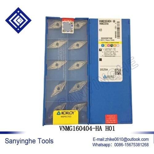 Free shipping high quality 50pcs/lots VNMG160404-AK H01 / VNMG160408-AK H01 cnc carbide turning inserts
