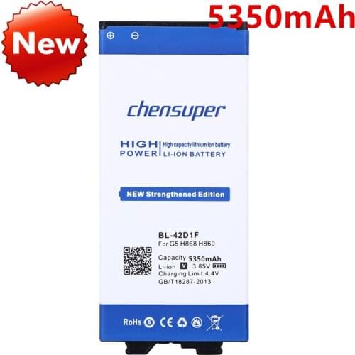 Chensuper 5350mAh BL-42D1F For LG G5 battery H868 H860N H860 F700K H850 H830 H820 VS987 LS992 US992 F700L F700S H831 phone