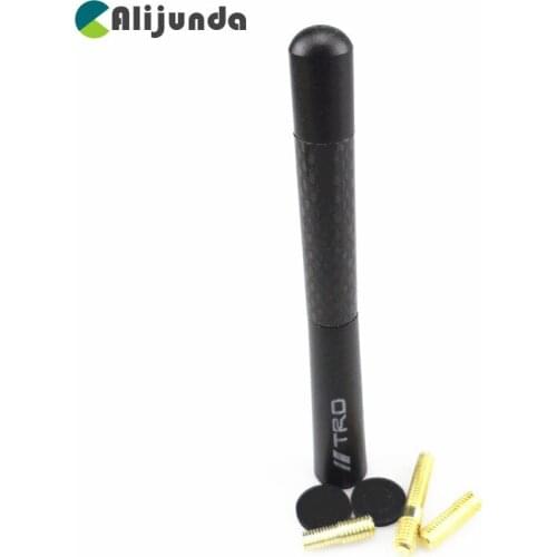 Alijunda Car Antenna FM AM Radio Carbon Fiber Short Car Aerial For Ford Focus Fusion Escort Kuga Ecosport Fiesta Falcon EDGE/Ex