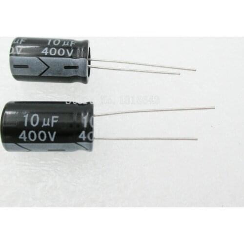 20PCS/LOT Aluminum electrolytic capacitor 10uF 400V 10*16 Electrolytic Capacitor 400v 10uf