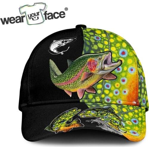 Fishing Man Rhinoceros 3D All Over Printed Snapback Hat Unisex Adult Hip Hop Headwear Outdoor Casual Sun Visor Baseball Cap