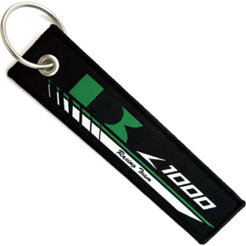 Motorcycle 3D Z 1000 Logo Embroidery Key Chain Keyring Key New Holder Collection Keychain For Kawasaki Z1000 2003 2007 2012 2016