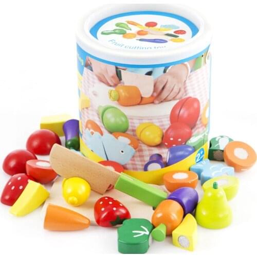 Children Kitchen Set Fruits Vegetables Cutting Pretend Play Educational Children Toys For Girls Kids Play House Christmas Toys