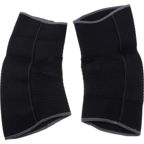 Breathable Nylon Knee Support Sleeve Brace Protector Compression Pad Black