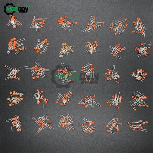 300pcs/lot 50V 2PF-0.1UF 30 ValuesX 10pcs Ceramic Capacitor Assorted Kit Electronic Components 2pF 30pF 100pF 1nF 10nF