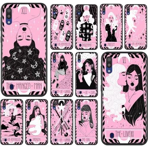 Cute Pink Tarot For Samsung Galaxy A90 A80 A70 S A60 A50S A30 S A40 S A2 A20E A20 S A10S A10 E Soft Phone Case