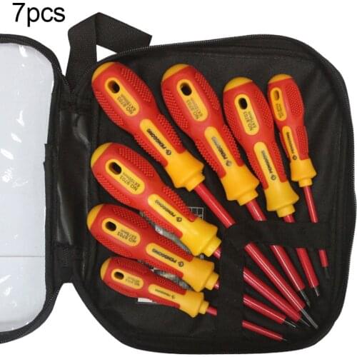 6/7/8Pcs High Voltage 1000V Screwdriver Kit Slotted Cross Insulated Electrician Screwdriver Kit Hand Tools Set Home Hand tool