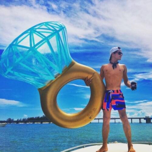 Pool floats for adults Inflatable Diamond Ring Swimming Ring Adult Floating Ring Floating Bed Playing in Water Floating Row