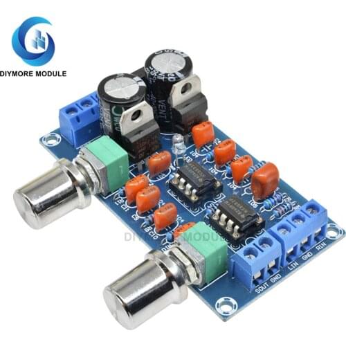 NE5532 Low Pass Filter Board Subwoofer Volume Control Board Amplifier Module 9-15V Preamplifier Module