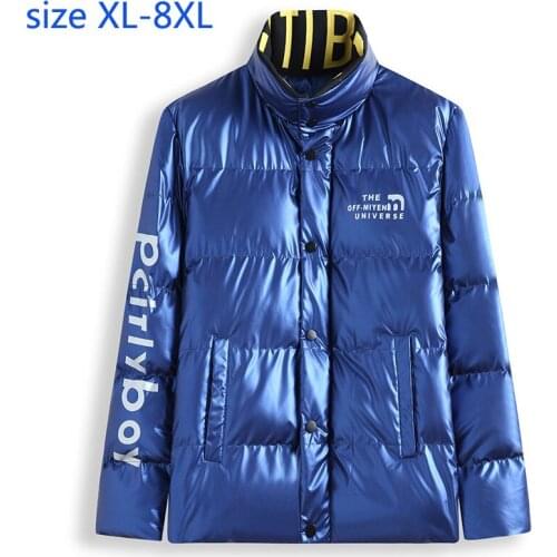New Super Large Winter Large Men Padded Cotton Clothes Standing Collar Young Warming Coats Loose Casual Thick Plus Size XL-8XL