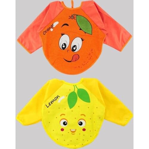 Newborn Essentials Baby 2 Pieces Fruit Patterned Baby Bib Free Shipping Turkey