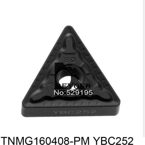 Original TNMG160408-PM YBC252 TNMG 160408 Carbide Inserts for Mtjnr Mtenn Mtqnr Mtgnr Mtfnr Wtenn Wtqnr Lathe Tools Turning