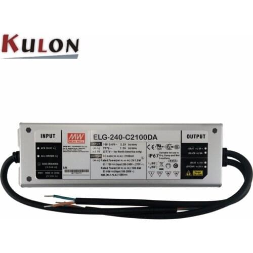 Original Meanwell ELG-240-C2100DA DALI Control LED drive 2100mA 240W high power supply PFC IP67