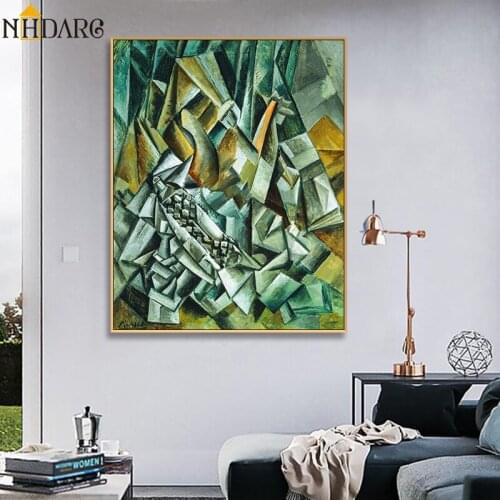 Picasso Abstract Style Large Size Canvas Print Painting Poster Art Wall Art Wall Pictures for Living Room Home Decoration