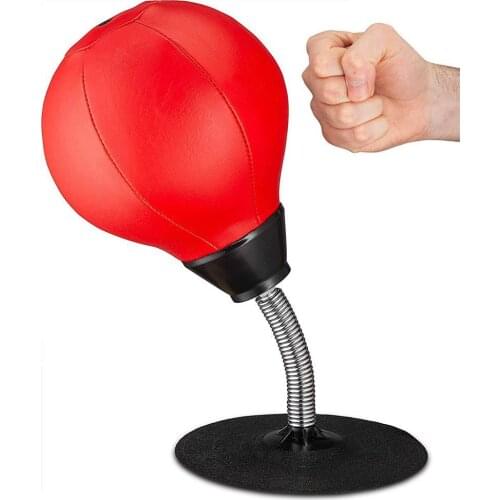 HOT Faux Leather Sucker Desktop Inflation Decompression Boxing Speed Punching Ball Desktop Inflation Boxing Speed Punching Ball
