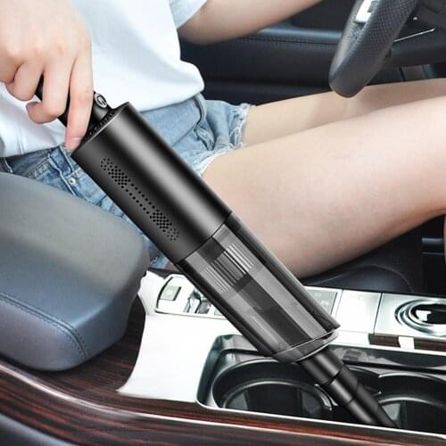 ABS USB Rechargeable Vacuum Cleaner Electric Handheld 120W 6kPa Portable Car Vacuum Cleaner Car Electronics