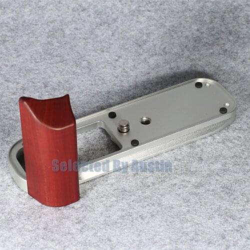Mahogany Wooden Wood Hand Grip W Quick Release Plate Vertical Bracket For Fuji XT20
