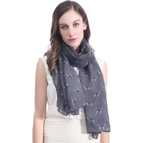 Beagle Dog Print Womens Scarf Shawl Wrap Soft Lightweight for All Seasons
