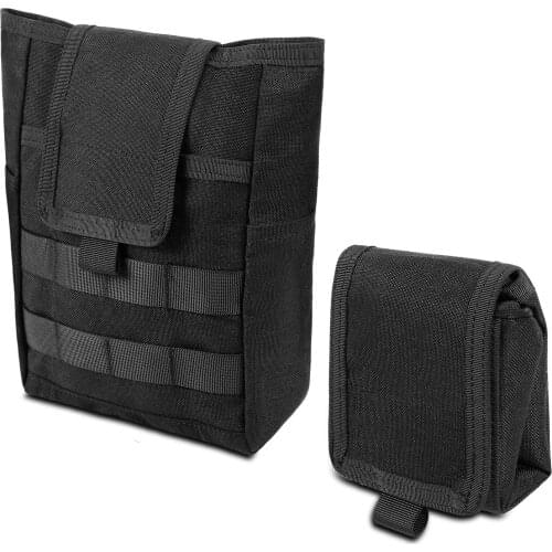 Tactical Molle Dump Drop Pouch Foldable Ammo Pouch Recovery Magazine Pack Outdoor Hunting Waist Pouch Utility Tool Accessory Bag