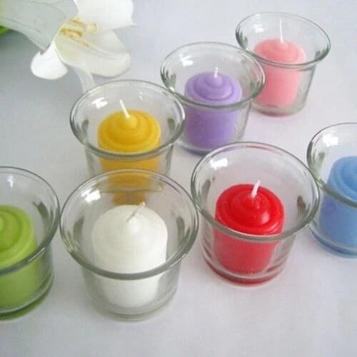 Party Happy Birthday Craft Candle Glass Jar Tealight Christmas Candle Gift Stick Tealight Candles Profumate Photophore 50KO313