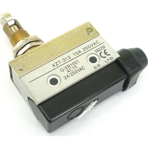 XZ7-312 NO+NC Micro Limit Switch Panel Mount Cross Roller Plunge Type 10A/250VAC