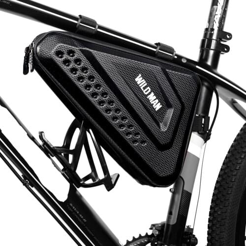 Hard Shell Bicycle Bags Phone Bike Frame Front Top Tube Triangle Pouch Biking Portable Dustproof Cycling Parts for WILD MAN