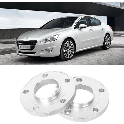 2PCS 5x108 65.1CB Aluminum Centric Wheel Spacers Tire Adapters Rims Flange Hubs For Peugeot 508/407/607