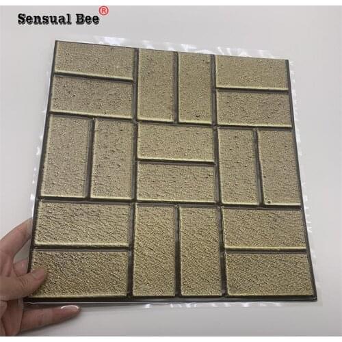 3D Wood Grain Emboss Pattern Tiles Wall Sticker Cupboard Children Room Tile Waist Line Wall Decals Waterproof Vinyl Art Mural