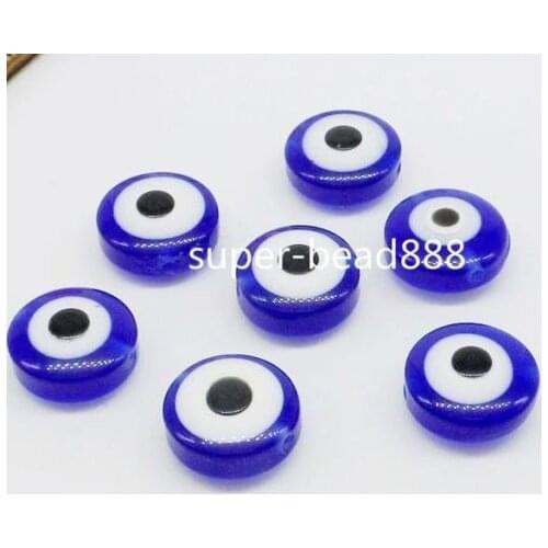 500Pcs Hamsa Hand EYE Kabbalah Luck Spacer Beads Fit Bracelet 11x5mm