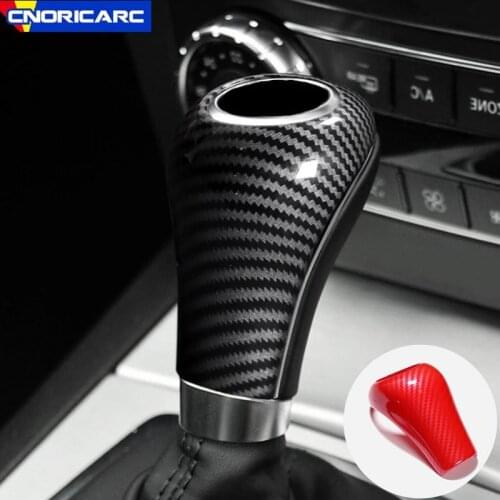 Carbon Fiber Color Car Styling Center Console Gear Shift Decals Decoration Cover Trim For Mercedes Benz C E A Class W212 W204