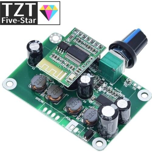 TZT Bluetooth 4.2 TPA3110 30w+30W Digital Stereo Audio Power Amplifier Board Module 12V-24V car for USB Speaker,Portable Speaker