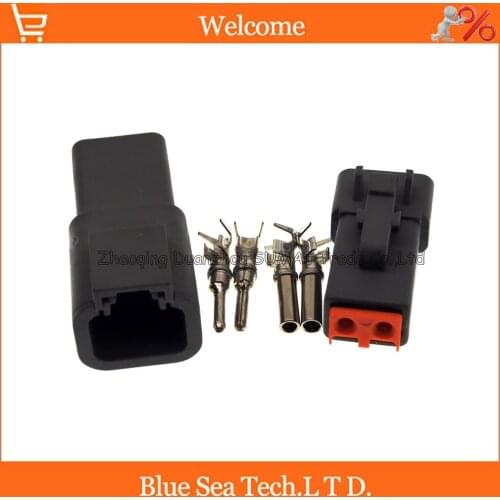 Deutsch DTP06-2S&DTP04-2P 2Pin heavy truck/car fittings plug/Spot light control harness plug for DEUTSCH Benz ect.car