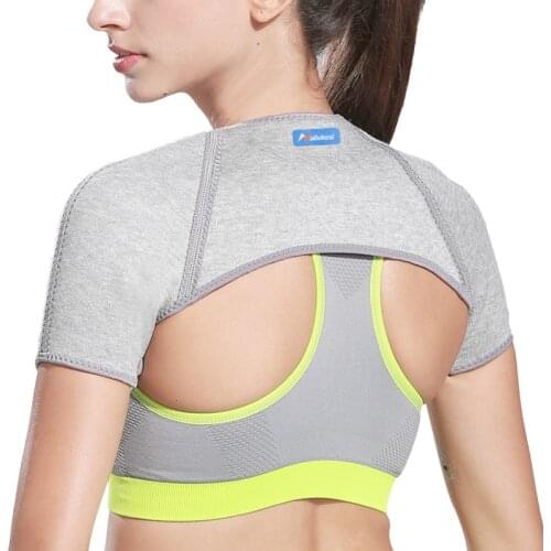 Double Shoulder Brace Support Compression Basketball Sports Arm Warmers Wrap Protector for Dislocation Arthritis Pain Relief