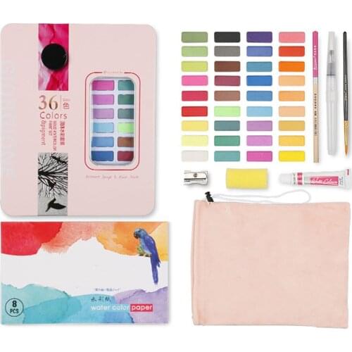 Hot Sale Watercolor Set Vibrant Colors Watercolor Paper Brush Palette for Kids Adults Painting Coloring