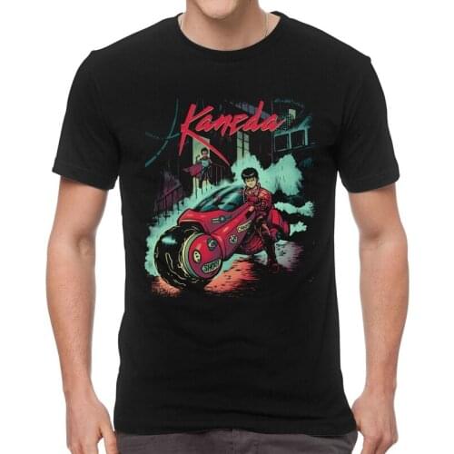 Neo Tokyo Rain Akira T Shirt Men Short Sleeve Cotton T-shirts Manga Kaneda Japanese Anime Tees Top Streetwear Tshirts Gift Idea