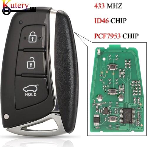 Kutery Remote Car Key For Hyundai Santa Fe IX45 Vehicle FSK 433MHZ ID46 PCF7953 Chip 95440-2W600