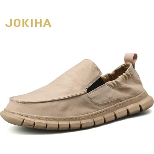 All Season Fashion Loafers Shoes Men Summer Mens Light Loafers Khaki Outdoor Casual Shoes For Men High Quality Shoes Man Male