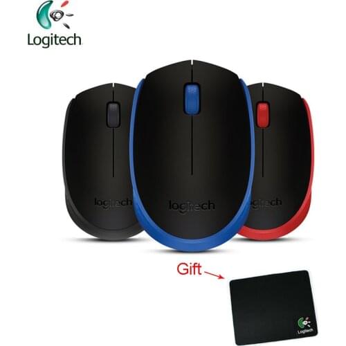 Logitech M171 2.4G Wireless Gaming Mouse with Nano Receiver 1000dpi Resolving Power for PC Game Support office Test Free Gift