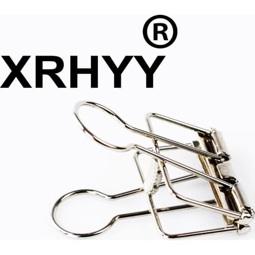 XRHYY 10 Pack Multi-Purpose Metal Wire Binder Clip Set Paper Metal Clips For Home Office Supplier School Accessories (Silver)