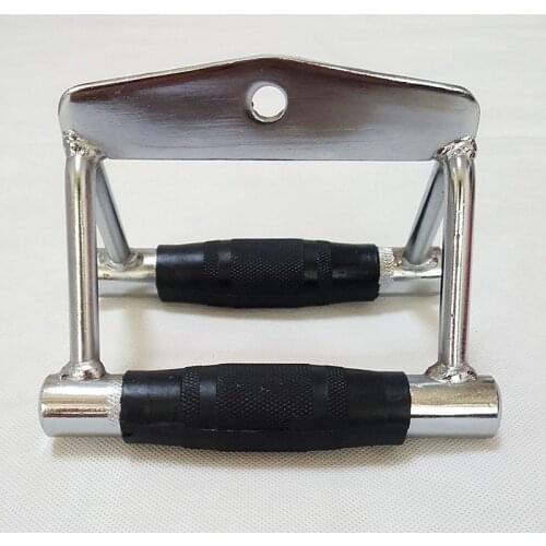 Gym Fitness T-bar For Pulley Cable Machine Rowing Machine V-Bar Biceps Triceps Back Muscle Workout Row Handle