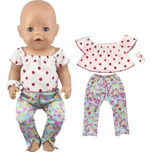 2021 New popular clothes Fit For 43 cm Baby Doll 17inch Reborn Doll Accessories