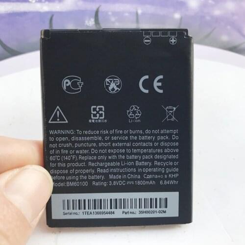 1800mAh Original BM60100 BO47100 Battery For HTC Desire 400 500 600 Dual SIM 609d 5088 5060 C525c C525E T528 T606W T608T Bateria