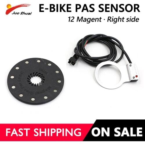 Electric Bicycle Pedal 12 Magnets E-bike PAS System Assistant Sensor Speed Sensor Black Color Easy to Install for Free Shipping