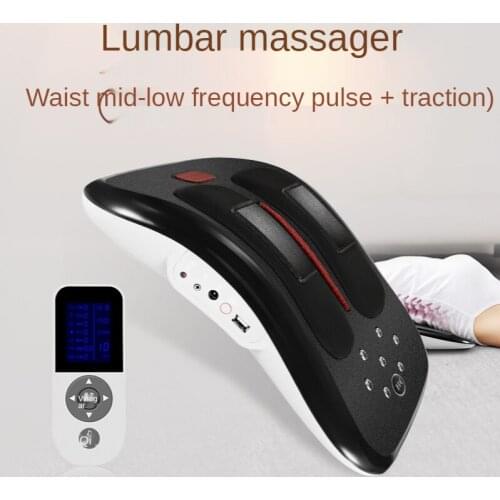 Lumbar disc traction massage therapy of backache curvature correction household cervical lumbar spine massager