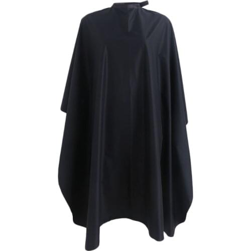 Pro Waterproof Salon Hair Cut Hairdressing Hairdresser Barbers Cape Gown Cloth Wrap Black