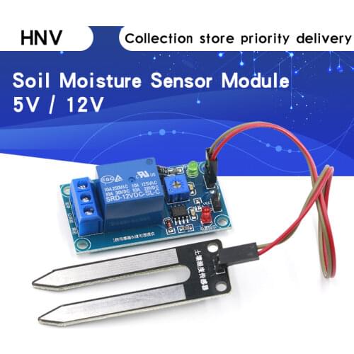 NEW DC 5V 12V soil moisture sensor relay control module Automatic watering of the humidity starting switch for aduino