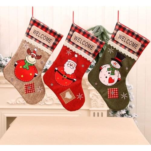 Christmas Decorations for Home 2021 Christmas Present Candy Stocking Christmas Ornaments New Year Xmas Kids Gifts Navidad Natal