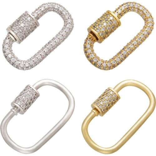 Vintage Jewelry Miniature Inlaid Pin Jewelry Buckle ZirconDIY Necklace Accessories Wholesale Bulk Chaveiro Accessories for Women