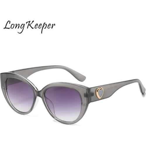 LongKeeper Fashion Cat Eye Sunglasses Women Oversized Steampunk Vintage Sun Glasses For Ladies Retro Glasses Eyeglasses Oculos